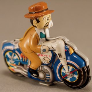 Alternative view of ブリキ 鉄腕アトム 明治チョコレート ヒゲおやじのパトロール・バイク（箱なし）
