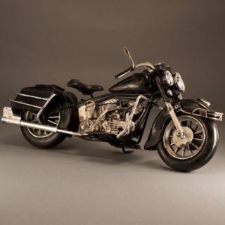 Alternative view of ブリキ バイク 黒バイ（箱なし）