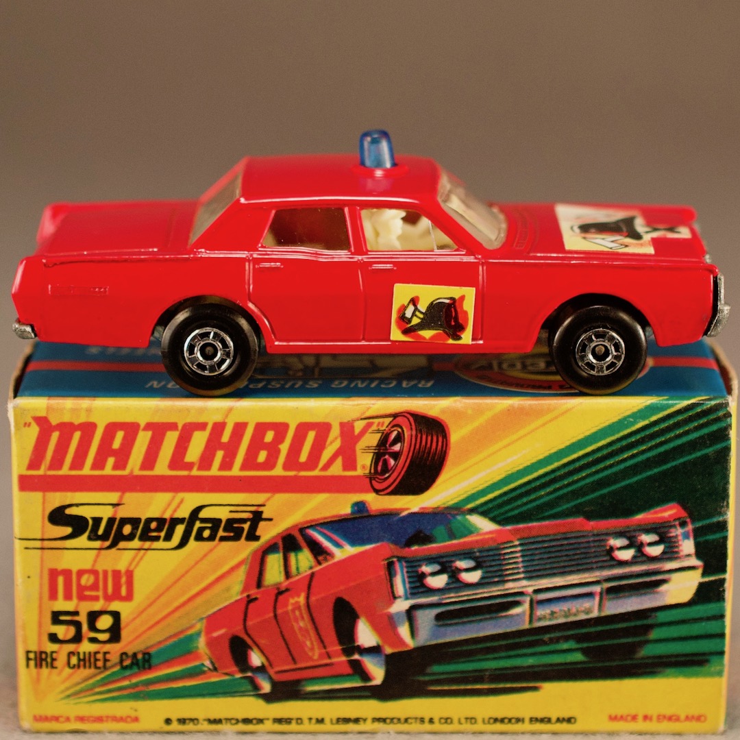 ミニカー イギリス マッチボックス（matchbox） new 59 Fire Chief Car