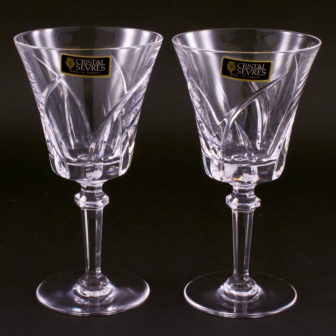 アンティーク フランス クリスタル・ド・セーブル（Cristal de Sevres） クリスタル グラス