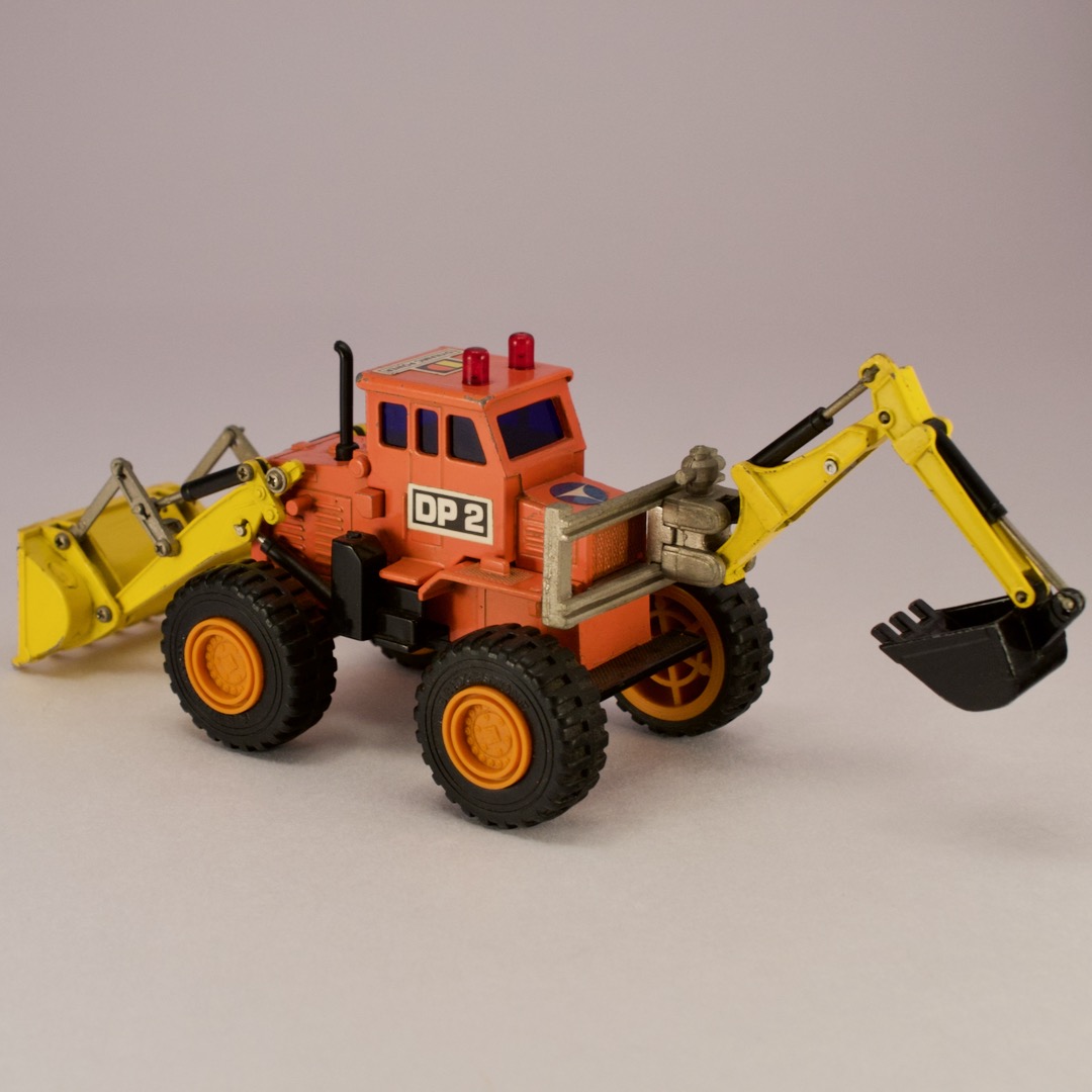 ★ミニカー ダイヤペット(Diapet) DP2 DYNAMIC POWER ニューパワードーザー&シャベルブルドーザー (箱なし)★ - 画像 (4)