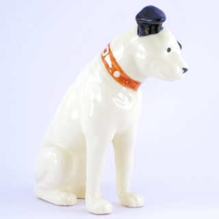 Alternative view of アンティーク ビクター犬（Victor） ニッパー君（Nipper） 陶器 置物 高さ160mm（箱なし）