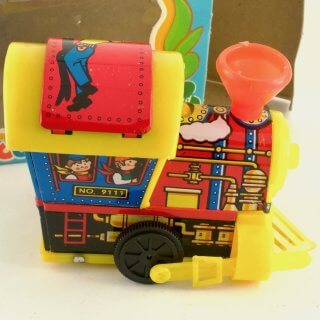 Alternative view of LOCOMOTIVE ENGINE A WIND-UP TOY