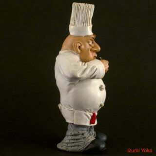 Alternative view of フィギュリン イタリア Les Alpes社 イタリアの頑固シェフ レストランキッチンクラフト