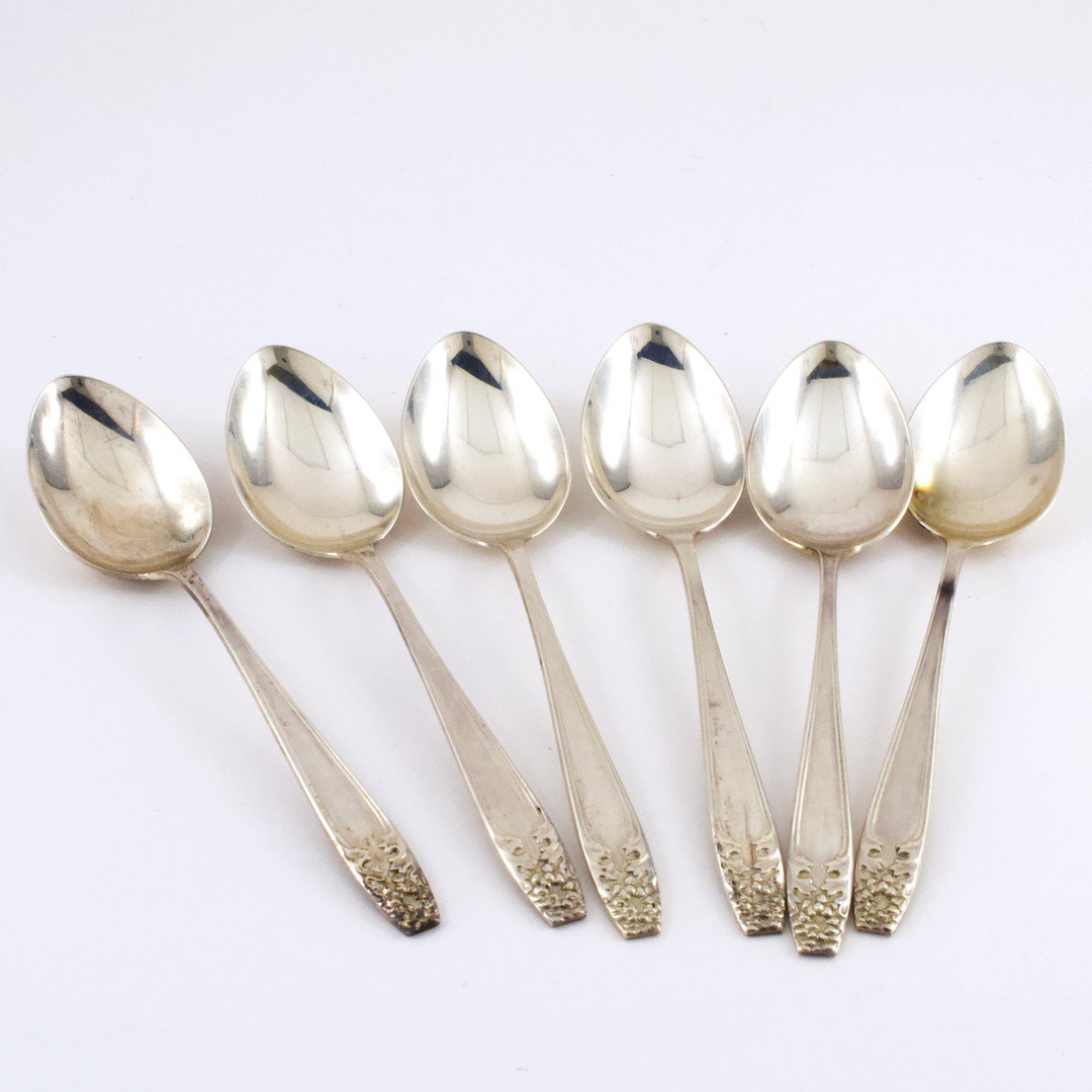 銀製 スプーン 6本セット(箱なし) - 画像 (3)