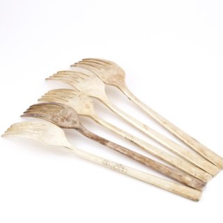 Alternative view of 小林工業 LUCKY WOOD フォーク ５本セット