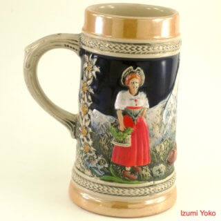 西ドイツ GERZ ビアマグ 陶器 ビールジョッキ 未使用