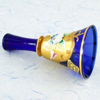 Alternative view of チェコ エンゲルマン（EGERMANN） ボヘミアガラス ハンドベル Bohemian Glass 長さ85mm 直径48mm 51g