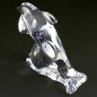 Alternative view of ★チェコ エルベクリスタル（ELBE CRYSTAL） イルカの置物 586g（箱なし）★