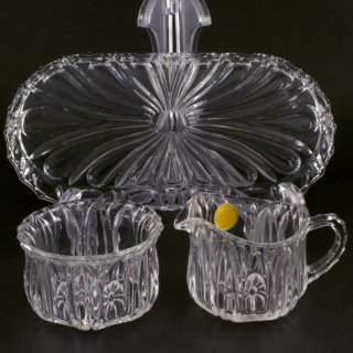 Alternative view of 西ドイツ クリスタルガラス ピッチャー他 ３点セット 24％ PbO 未使用 WS-319-23-24 KAMEI GLASS CO., LTD.