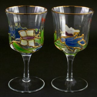 Alternative view of 西ドイツ ナゲルガラス（Nagel Glass） exklusiv design ワイングラス 未使用