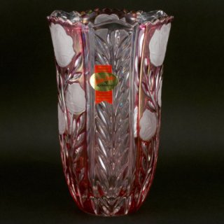 Alternative view of ドイツ アンナヒュッテ（annahutte crysta）花瓶 クリスタル ガラス 24% Pbo 未使用
