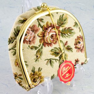 Alternative view of ドイツ ROSE SPITZENQUALITAT 化粧ポーチ タペストリー つづれ織 未使用