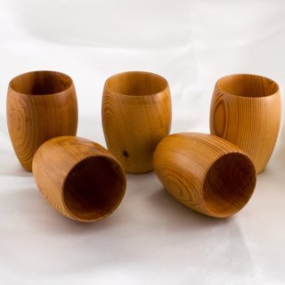 Alternative view of 世界の銘木 屋久杉 カップ ５個セット 渡辺商事 未使用品