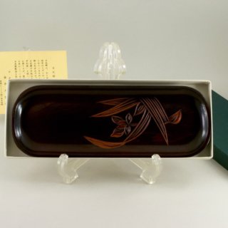 Alternative view of 日光彫 トチの木 ペン皿 浮彫 72g 未使用品