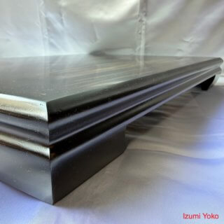 Alternative view of 黒丹の花台 長さ482mm x 幅328mm x 高さ55mm