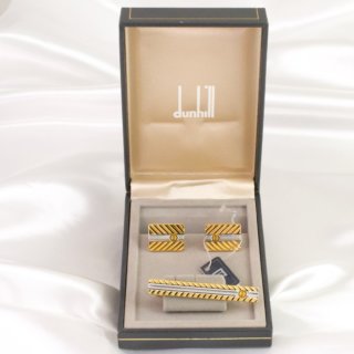 西ドイツ ダンヒル dunhill カフスボタンとネクタイピンの３点セット 未使用品