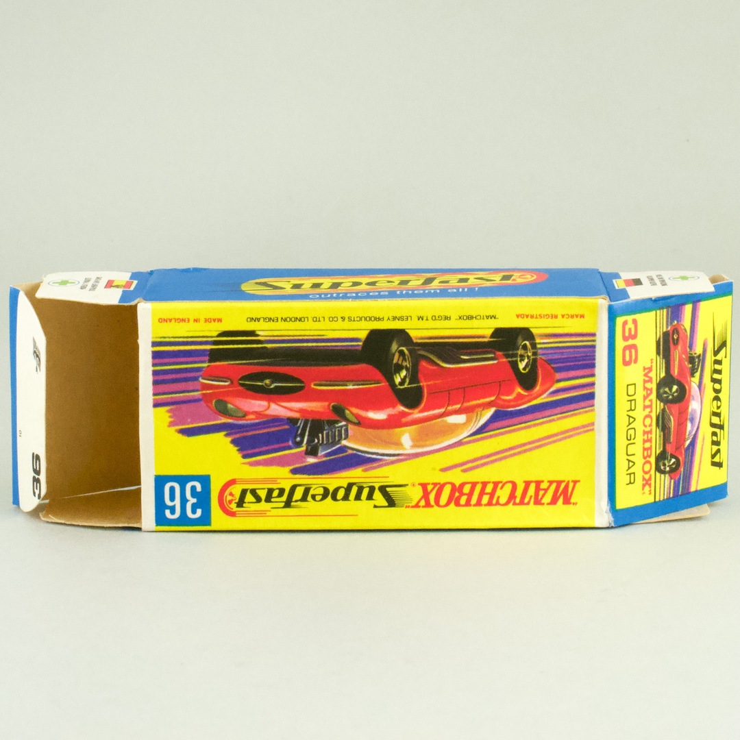 ミニカー イギリス マッチボックス（matchbox） superfast HOT ROD DRAGUAR 36 1970