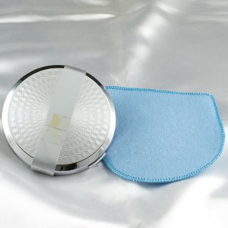 Alternative view of 佐賀錦 本場筑前博多織 ミラー付きパウダーケース 直径77mm 未使用品