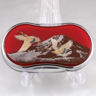 Alternative view of LEDルーペ 山中漆器 まえじゅう漆器 二羽鶴 4L-219 ルーペ3.5倍