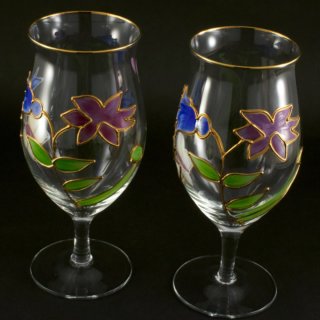 Alternative view of ドイツ Paul Nagel アートグラス ペアー 未使用品