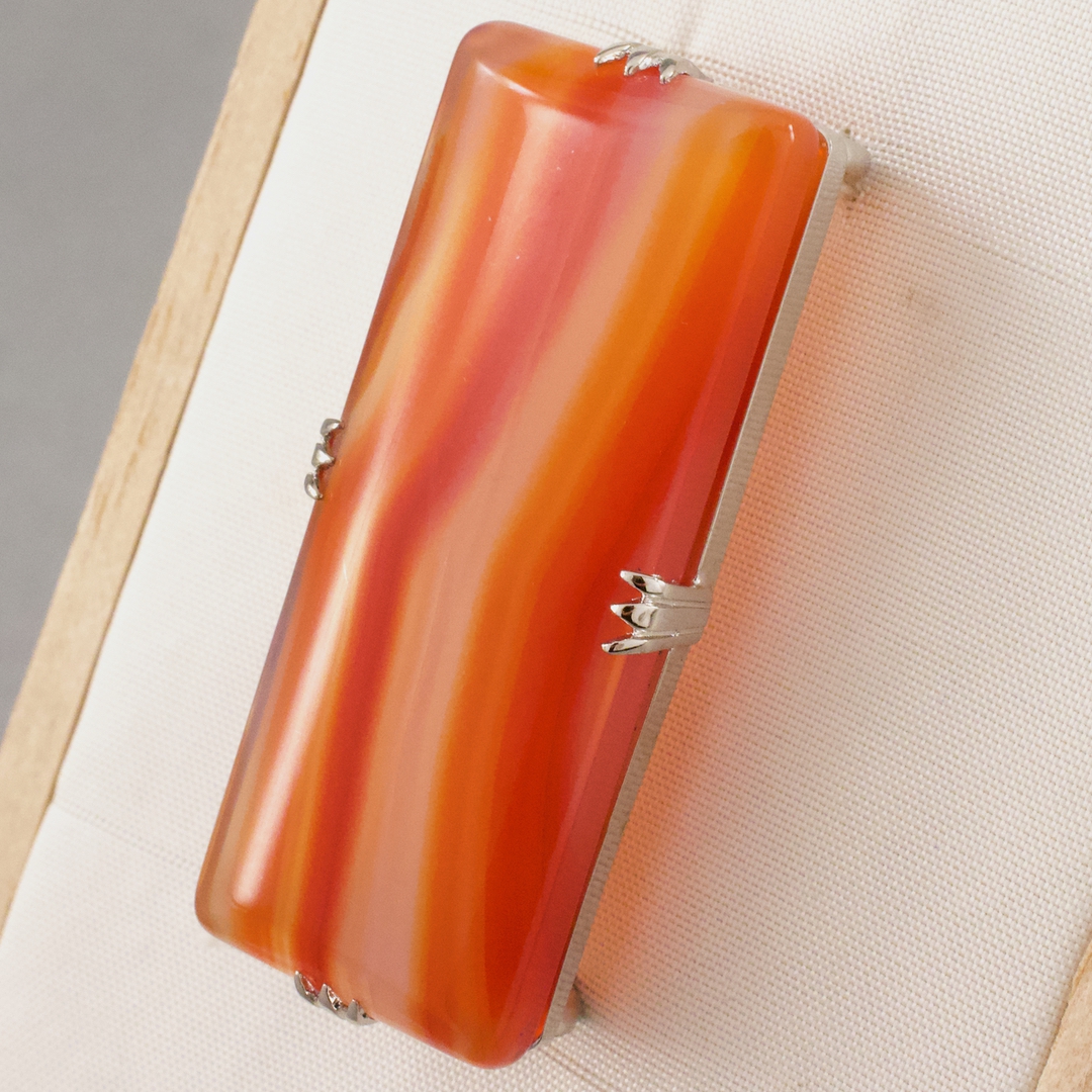 めのうの帯留め 出雲玉造温泉 玉造おみやげセンター 未使用品 - 画像 (10)