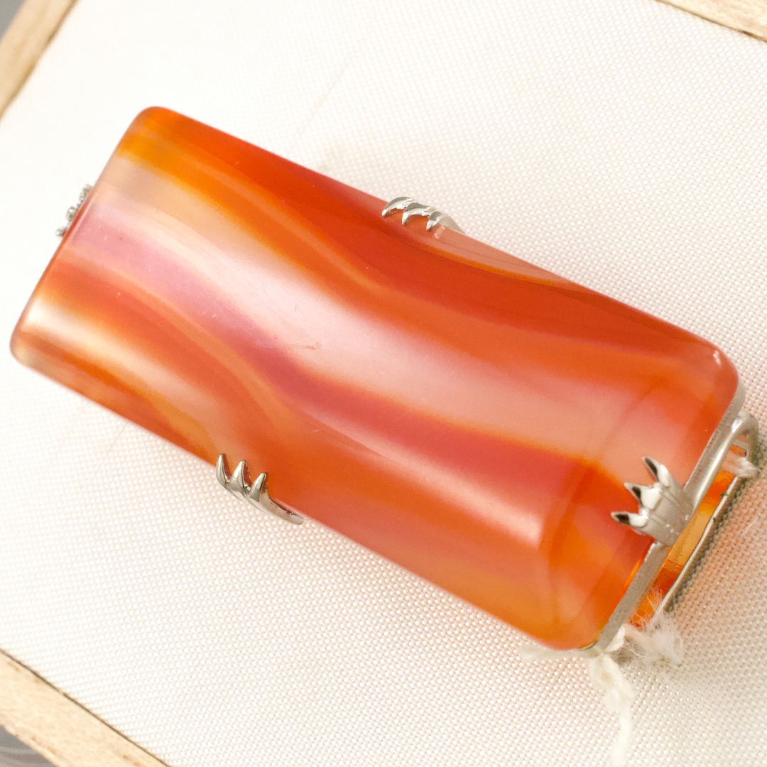 めのうの帯留め 出雲玉造温泉 玉造おみやげセンター 未使用品 - 画像 (4)