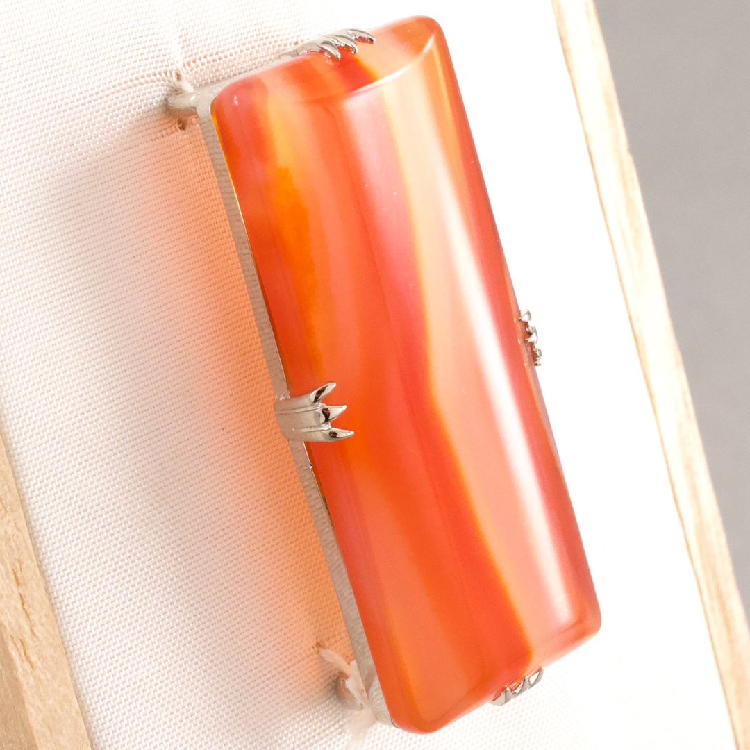 めのうの帯留め 出雲玉造温泉 玉造おみやげセンター 未使用品 - 画像 (9)