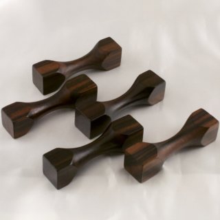 Alternative view of 黒檀（こくたん） 箸置き ５個セット 未使用品