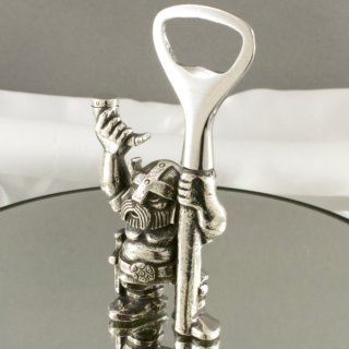 Alternative view of ノルウェー ティンパー（AS TINN-PER） 栓抜き バイキング 錫 HANDCAST PEWTER NORWAY 未使用品