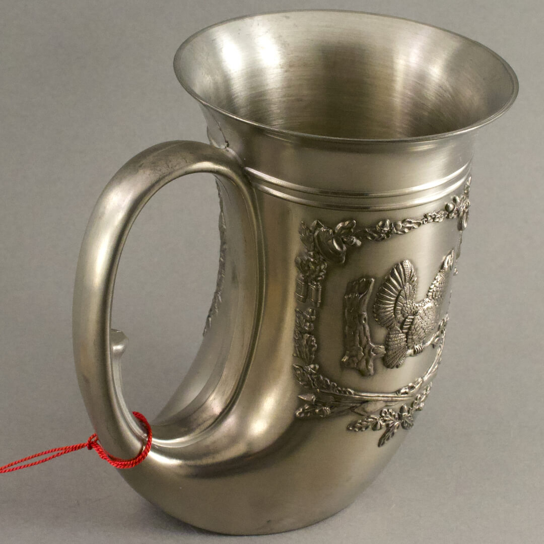 ドイツ BMF アンティーク ビアマグ ジョッキ 94%錫 高さ125mm 570g - 画像 (5)