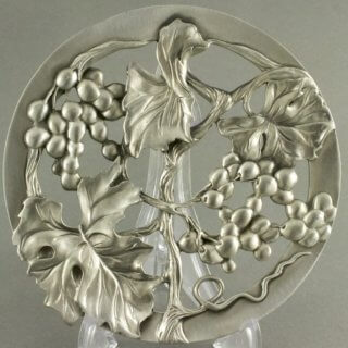 カナダ シーガル（Seagull Pewter） 1990 鍋敷き 錫製 直径120mm 185g