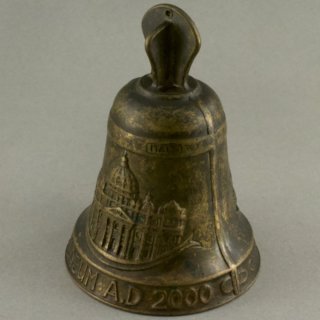 Alternative view of ハンドベル IUBILAEUM A.D 2000 CHRISTUS HERI HODIE SEMPER ITALY 長さ110mm 直径76mm 246g