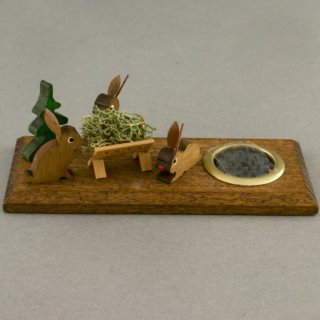 Alternative view of ドイツ kuhnert お香の飾り 森のうさぎたち 21g 未使用品