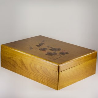 Alternative view of 角型文庫 蔦（ツタ） 収納箱 木箱 330mm x 245mm 未使用品