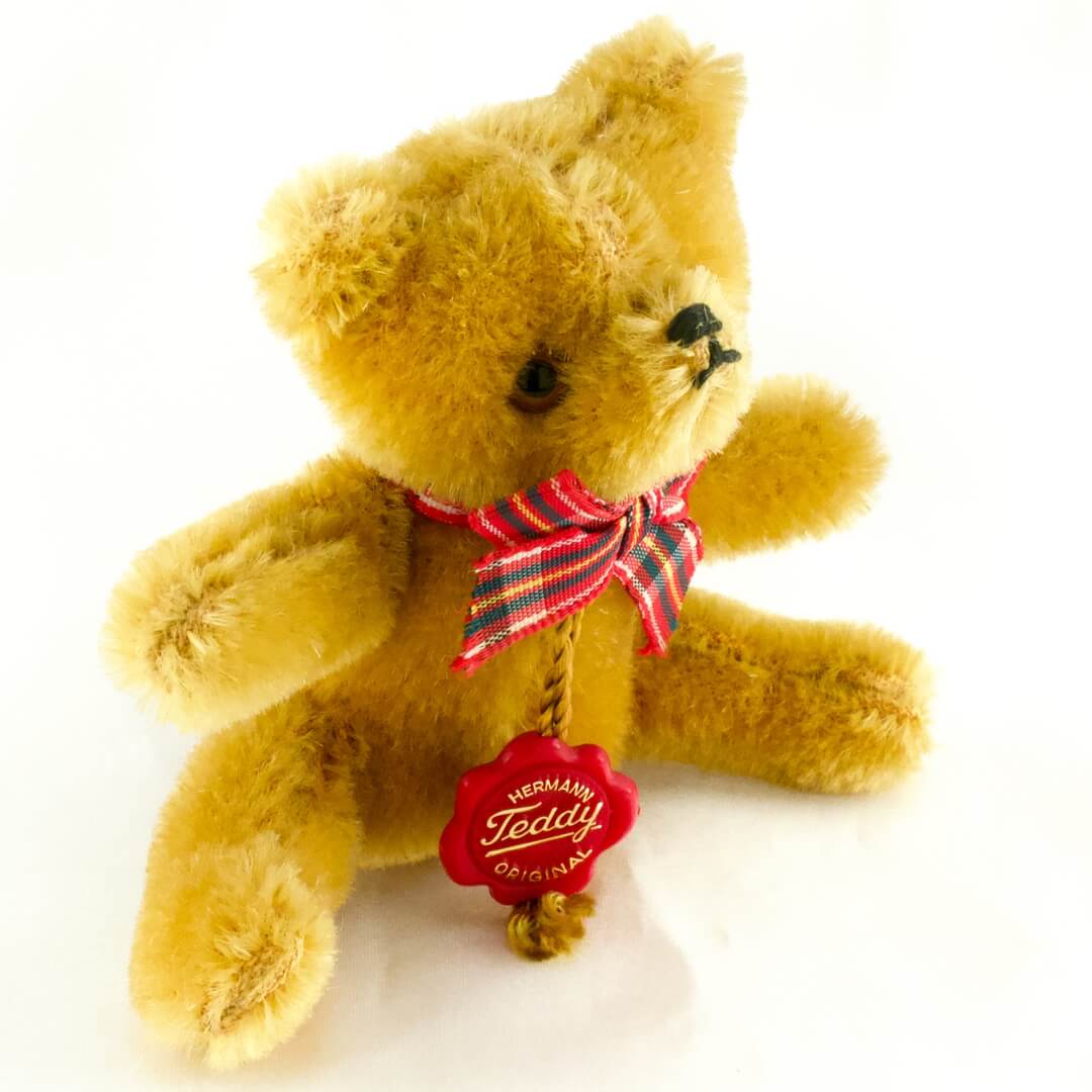 ぬいぐるみ テディハーマン（Teddy-Hermann） Teddy Bear テディベア 赤リボン 85mm