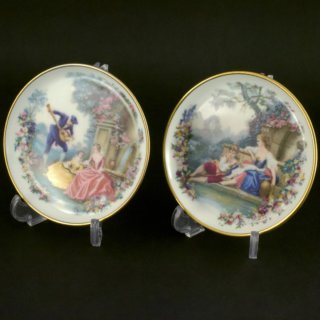 Alternative view of ドイツ カイザー（KAISER） 絵皿 テーブル絵 102mm 482k 482ka ２枚セット