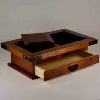 Alternative view of 長火鉢灰皿 BS-110 天然ケヤキ 高級灰皿 高山けやき工芸（株） 未使用品