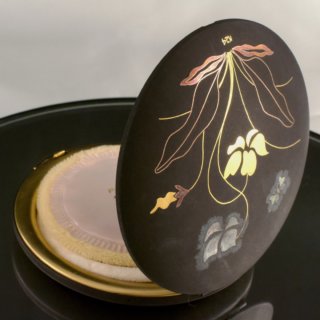 Alternative view of 象嵌(ぞうがん)  K24 コンパクト ピンクレディ ミラー付きパウダーケース 直径75mm 国産品 未使用品