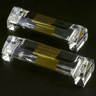 Alternative view of ポーランド バルソビア（VARSOVIA） カトラリーレスト ２個セット クリスタルガラス ハンドカット HAND CUT 24% LEAD CRYSTAL 未使用