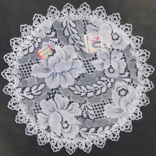 Alternative view of 西ドイツ レース 敷物 ポリエステル100% 直径260mm B1475 25R C-HO-9201