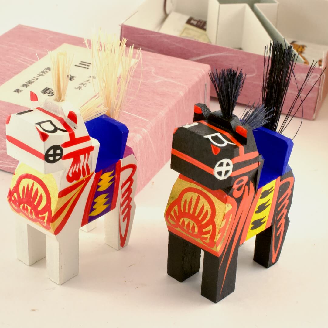 みちのく郷土玩具 ミニ三春駒 高柴デコ屋敷 - 画像 (4)