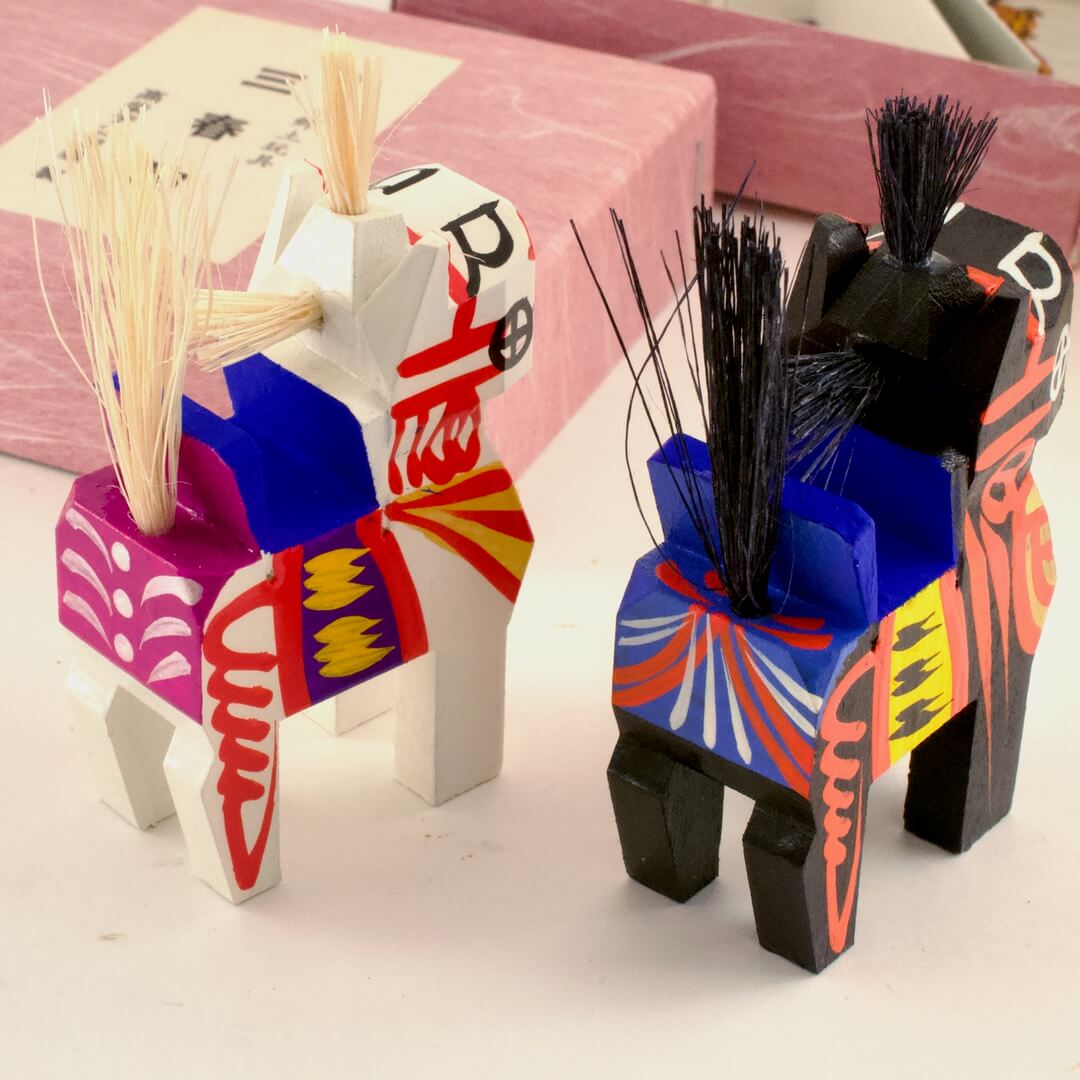 みちのく郷土玩具 ミニ三春駒 高柴デコ屋敷 - 画像 (7)