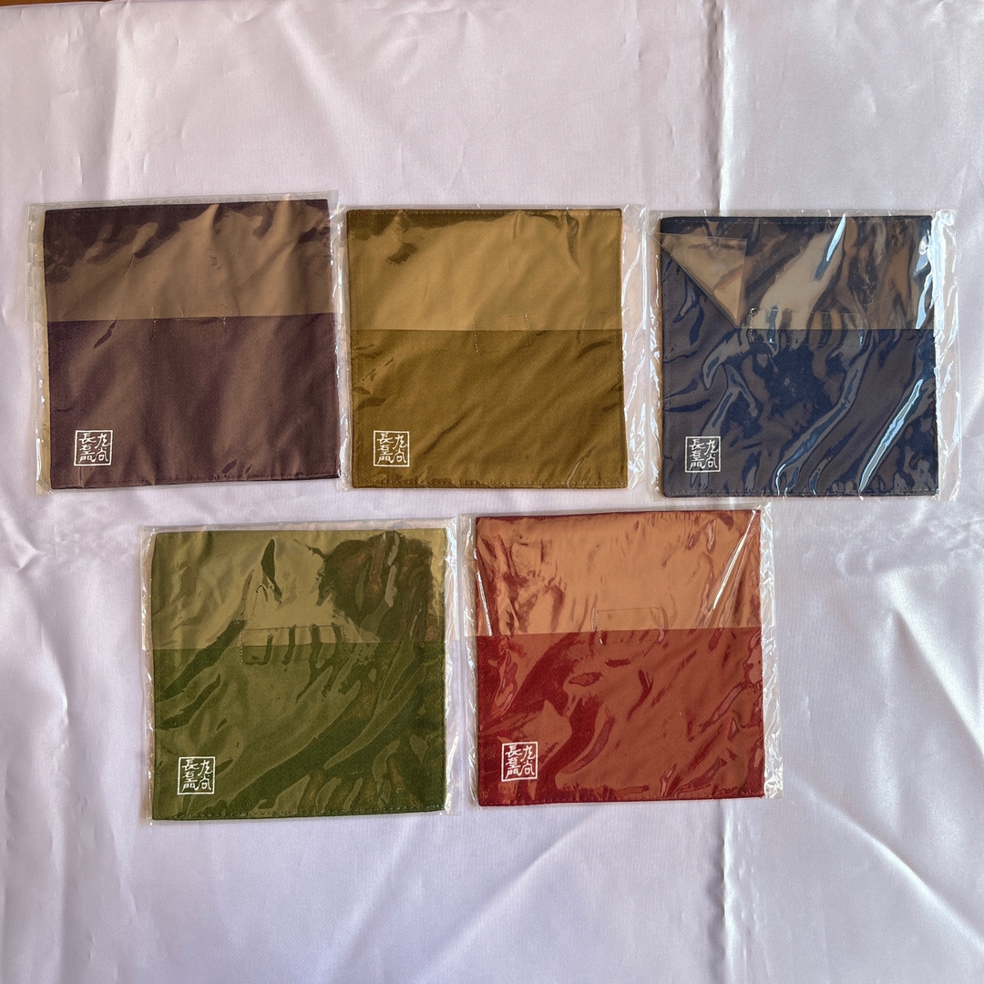 コースター 九谷長右衛門 ブルーミング中西 5枚セット 綿100% 124mm x 122mm 未使用品 - 画像 (10)