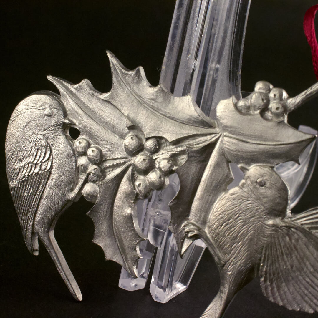 カナダ Amos Pewter シジュウカラ 錫製の飾り - 画像 (11)