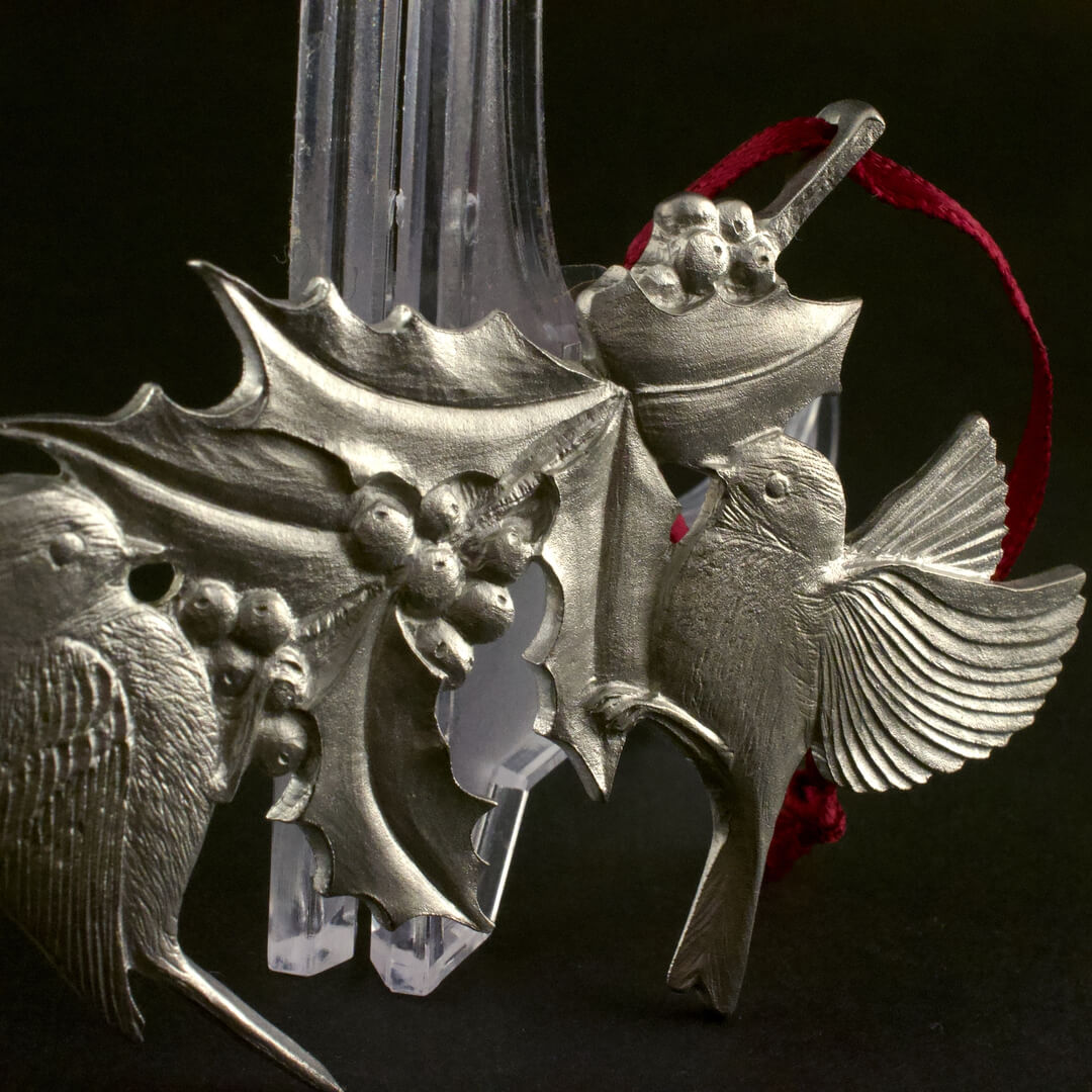 カナダ Amos Pewter シジュウカラ 錫製の飾り - 画像 (6)