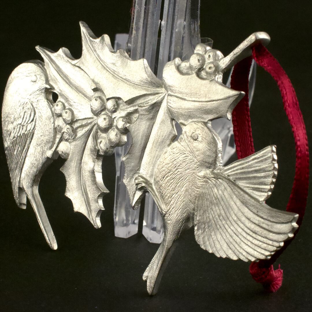 カナダ Amos Pewter シジュウカラ 錫製の飾り - 画像 (4)