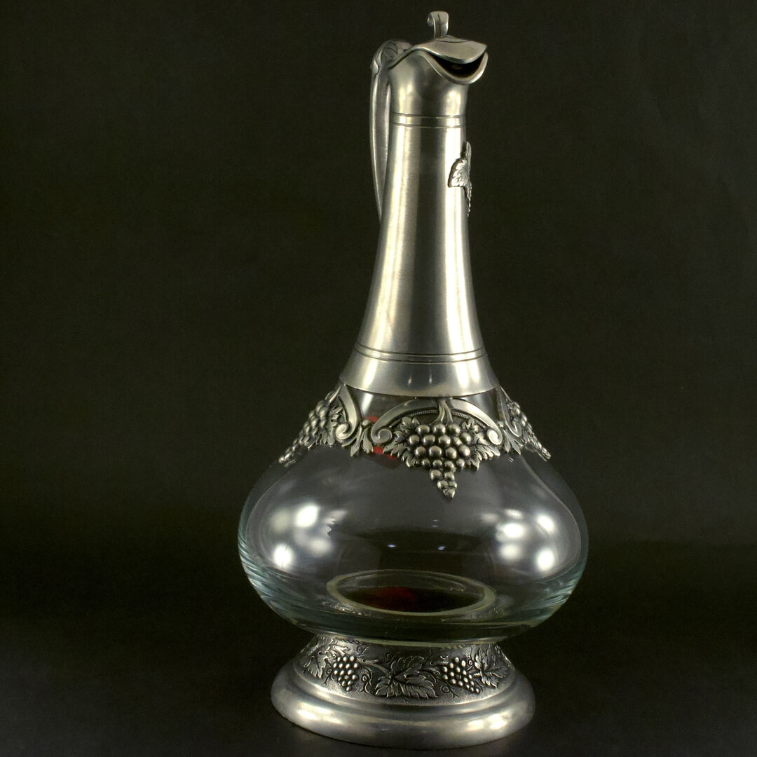 ポルトガル製 ワインデカンタ Freitas & Dores CRIACOES J.DORES ETAIN-ESTANHO-PEWTER 1279g - 画像 (2)