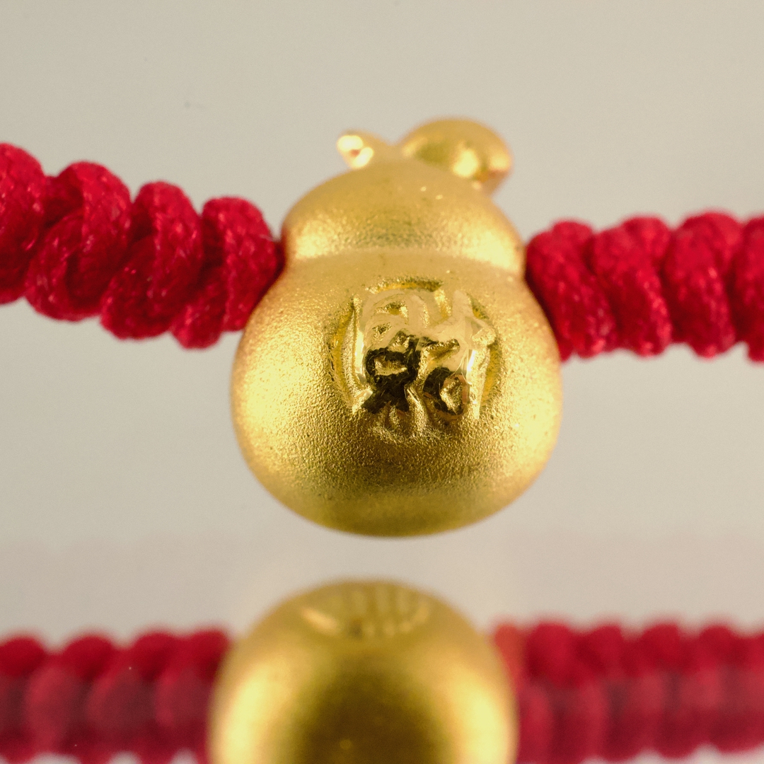 中国 魔除け CHOW TAI FOOK 周大福 「CTF 足金 WHF」刻印あり - 画像 (4)