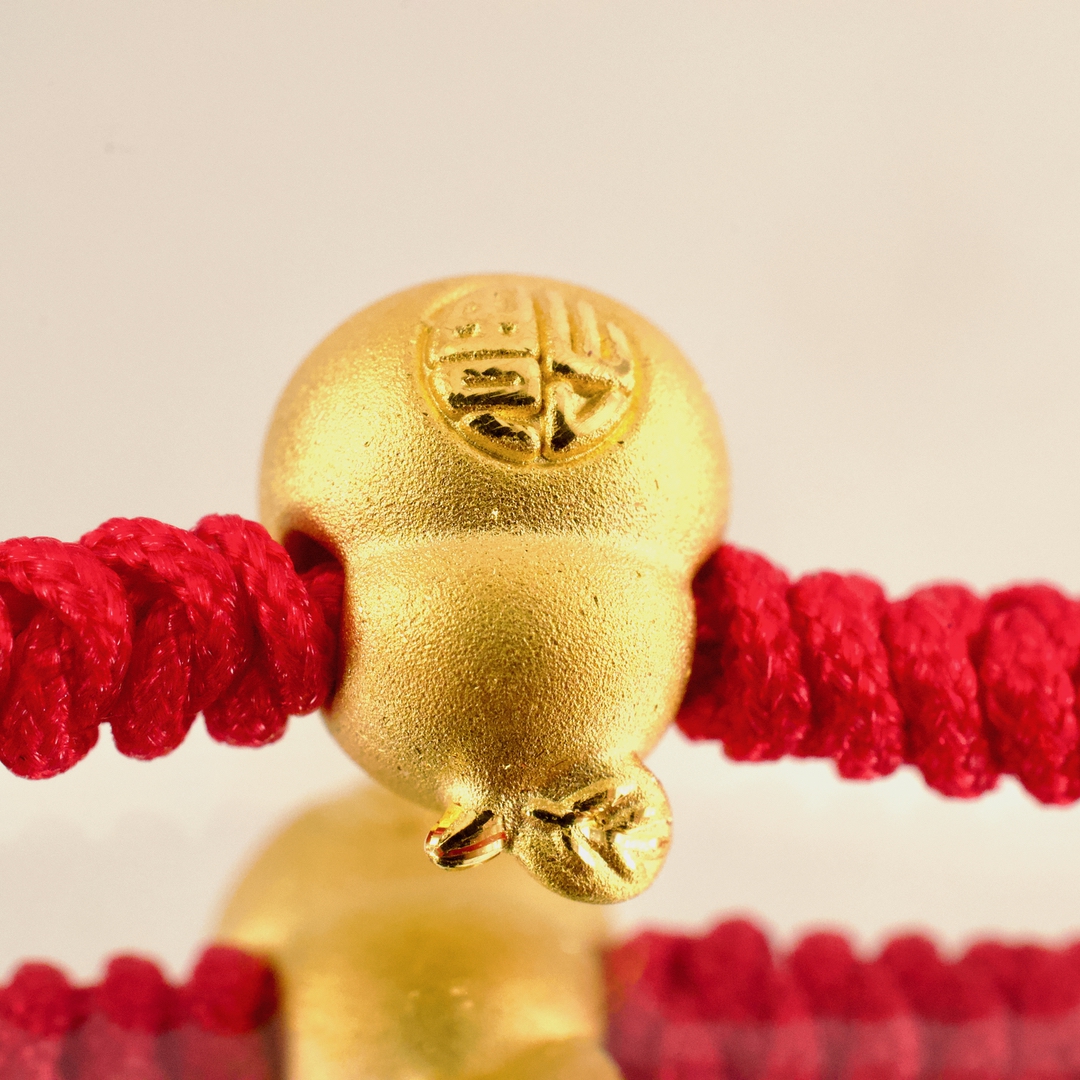 中国 魔除け CHOW TAI FOOK 周大福 「CTF 足金 WHF」刻印あり - 画像 (5)